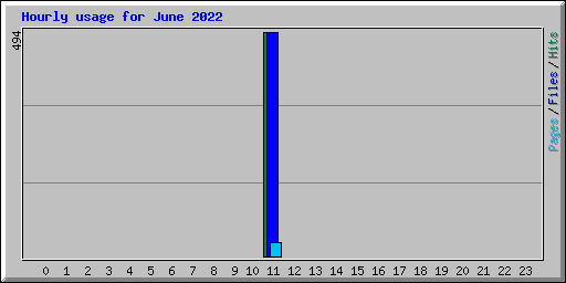Hourly usage for June 2022